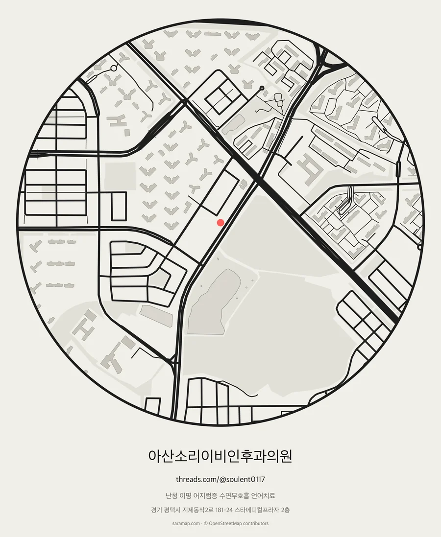 아산소리이비인후과의원 지도 카드